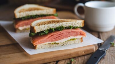 Créez un déjeuner léger et économique avec notre recette de sandwich au saumon